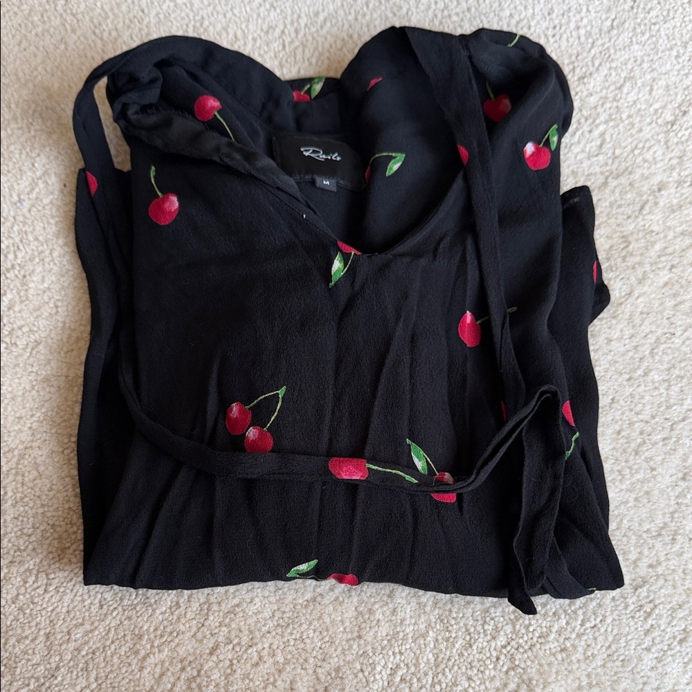 Rails Black Cherry Print Blouse